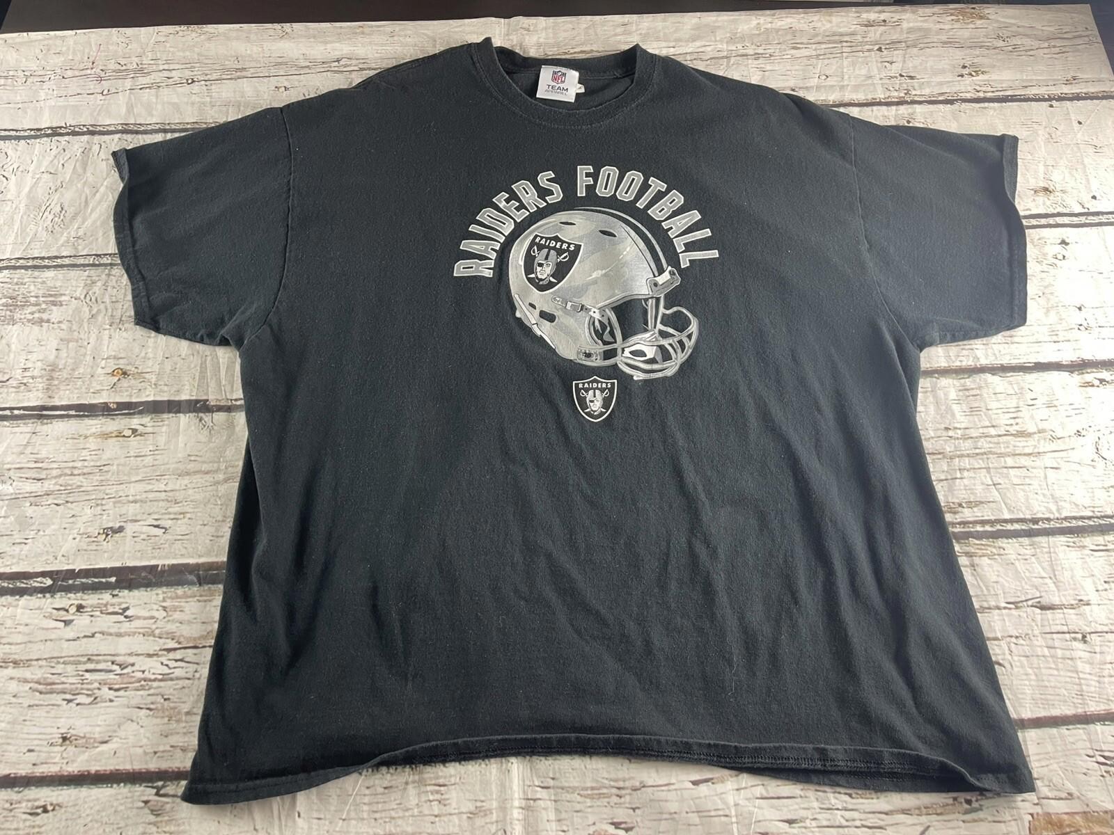 Vintage NFL Team Apparel Raiders 2XL Shirt Graphics Black