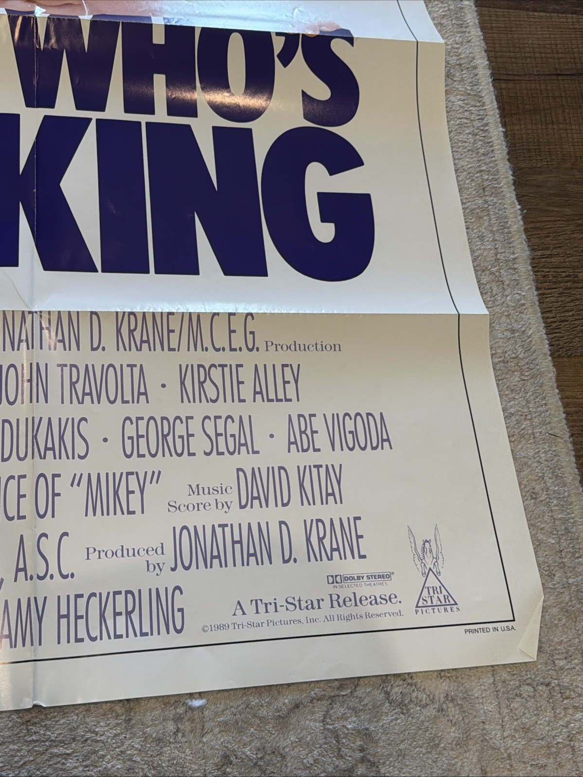 Look Who’s Talking Vintage Movie Poster