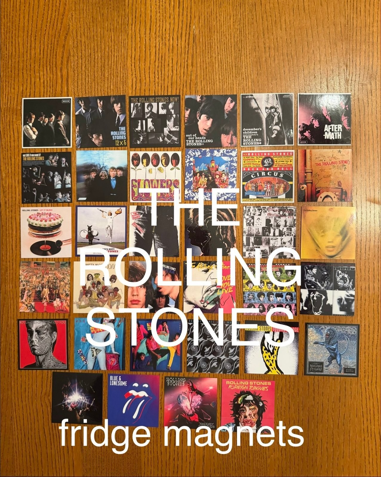 Rolling Stones fridge magnets