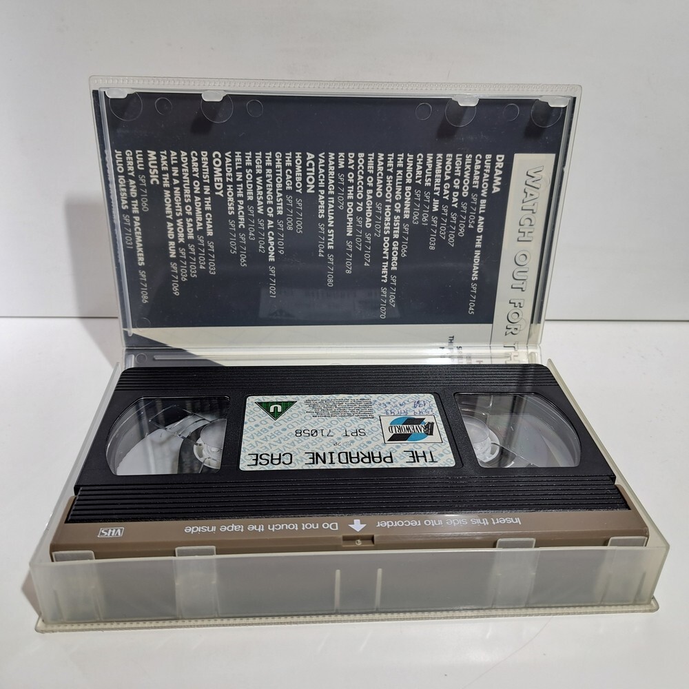 CRIME VHS TAPE Alfred Hitchcock’s The Paradine Case 1947 PAL Gregory Peck ZS
