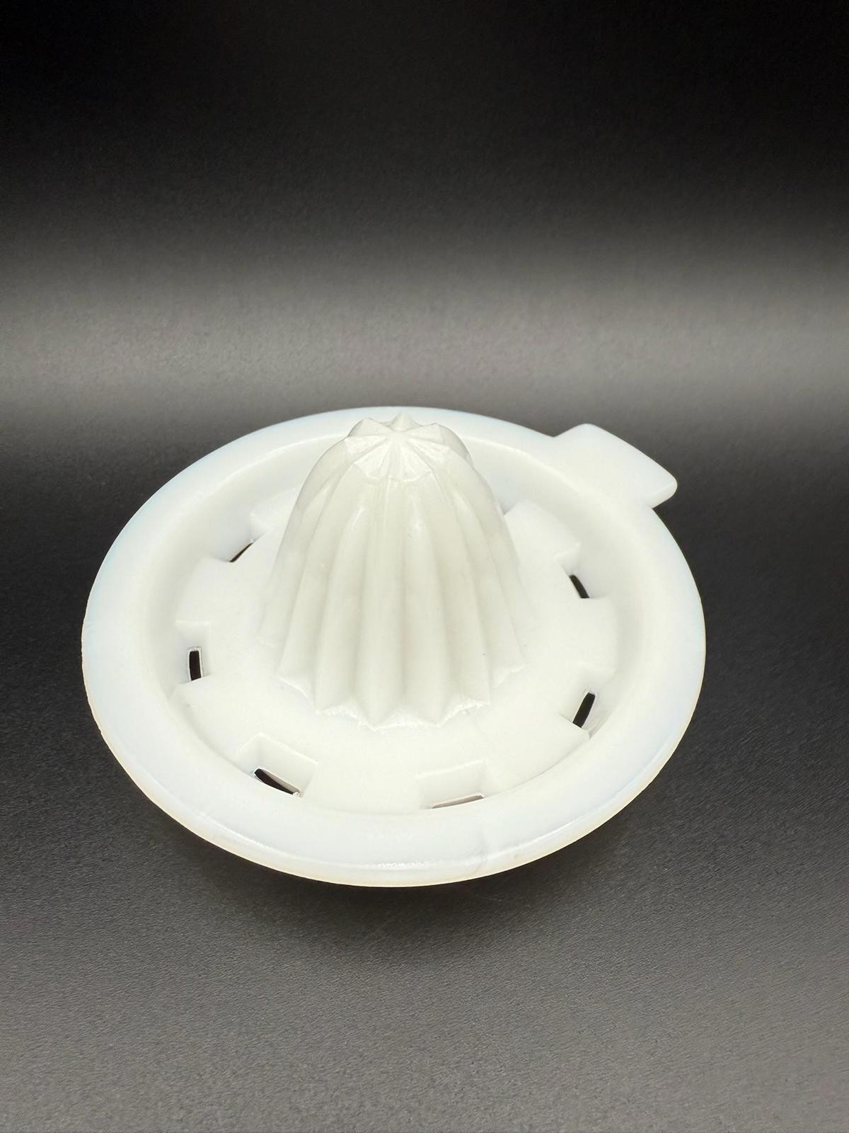 Milk Glass Hand Juicer