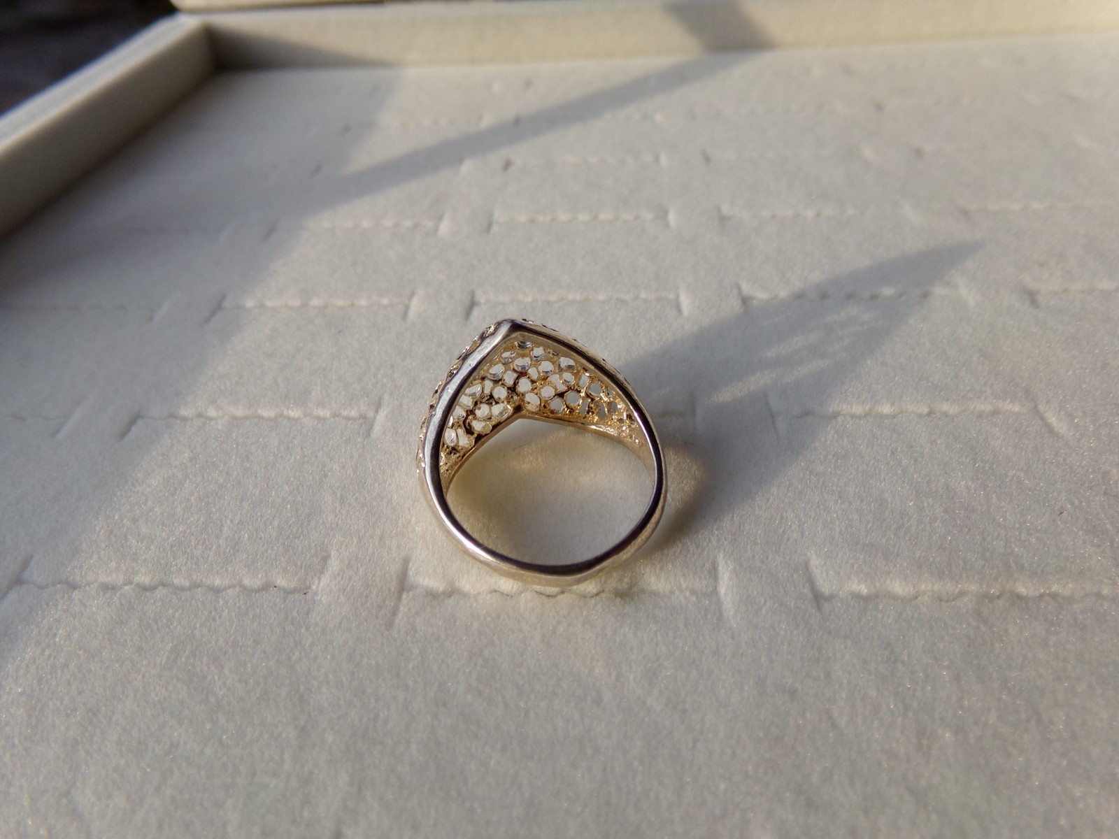 Vintage 925 Sterling Silver Heart Ring Sz 8