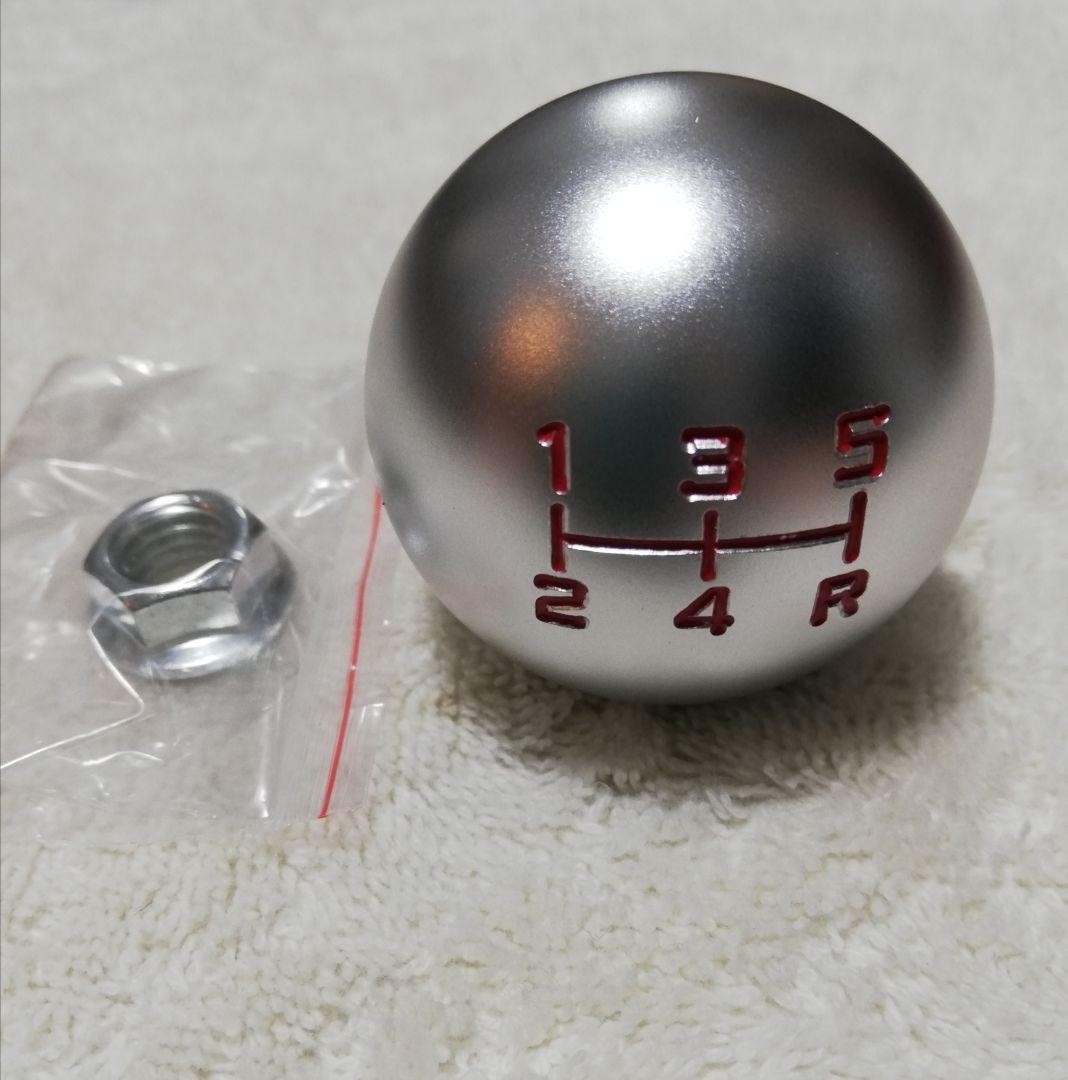 Silver Aluminum 5 Speed ​​Shift Knob EG6 EK4 CL1 Fit Mugen