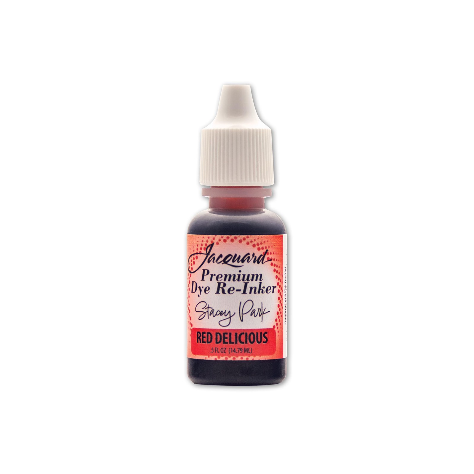 Jacquard Stacey Park Premium Dye 5 oz Ink Stamp Pad Refill Red Delicious