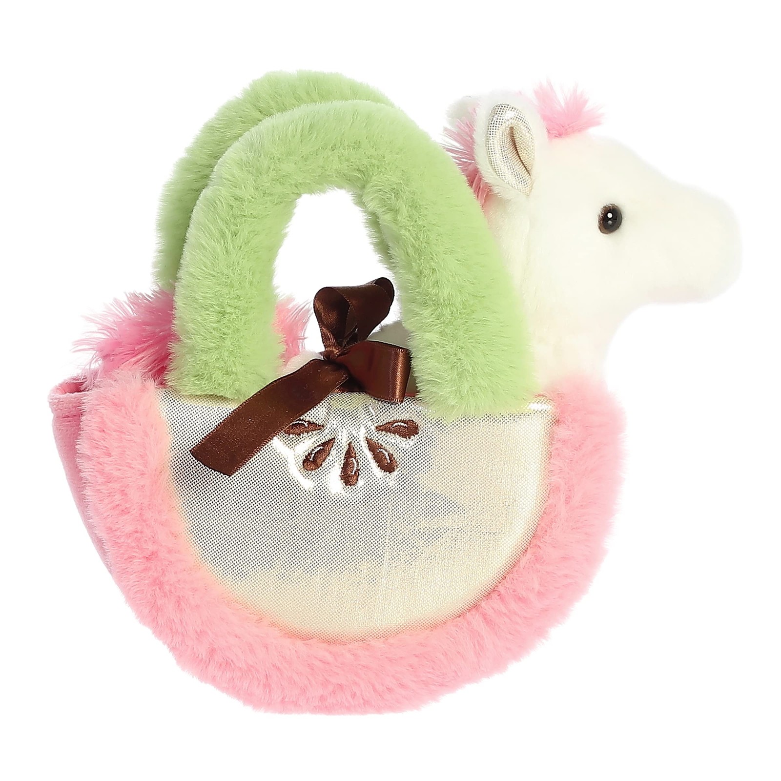Aurora Fancy Pals Apple Pony Plush, 8″ White Stuffed Animal