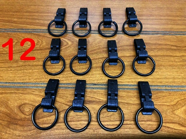 Key keeper Belt Keeper 1-3/4″ Stainless Steel BLACK Over Belt loop 12 Wholesale