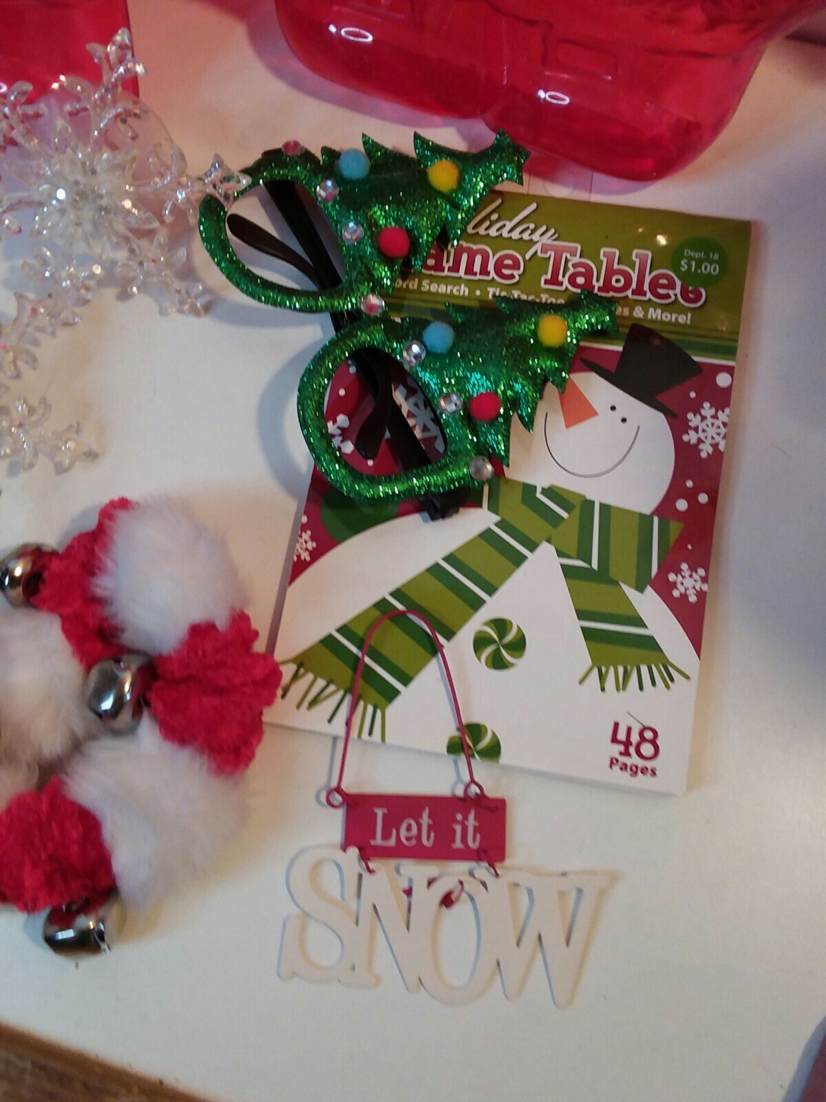 Happy Holiday Assorted Christmas Items Décor Gifts & Decorations Junk Drawer