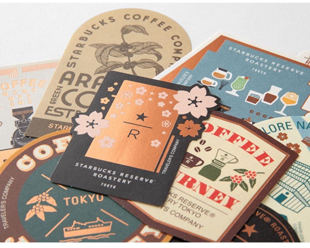 Starbucks Reserve Roastery sticker set 9 types