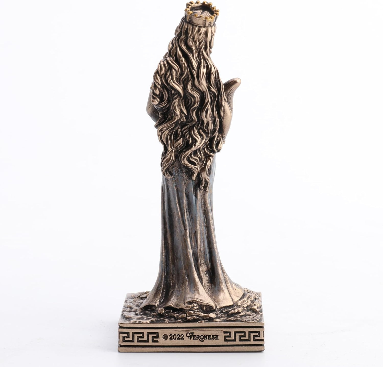 Greek Goddess Fortuna Statue Tyche Resin Figurine Bronze Finish Home Decor