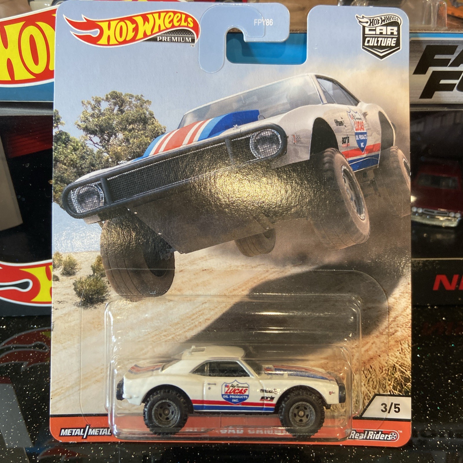 HOT WHEELS PREMIUM CAR CULTURE ’67 OFF ROAD CAMARO #3/5 REAL RIDERS DIE-CAST
