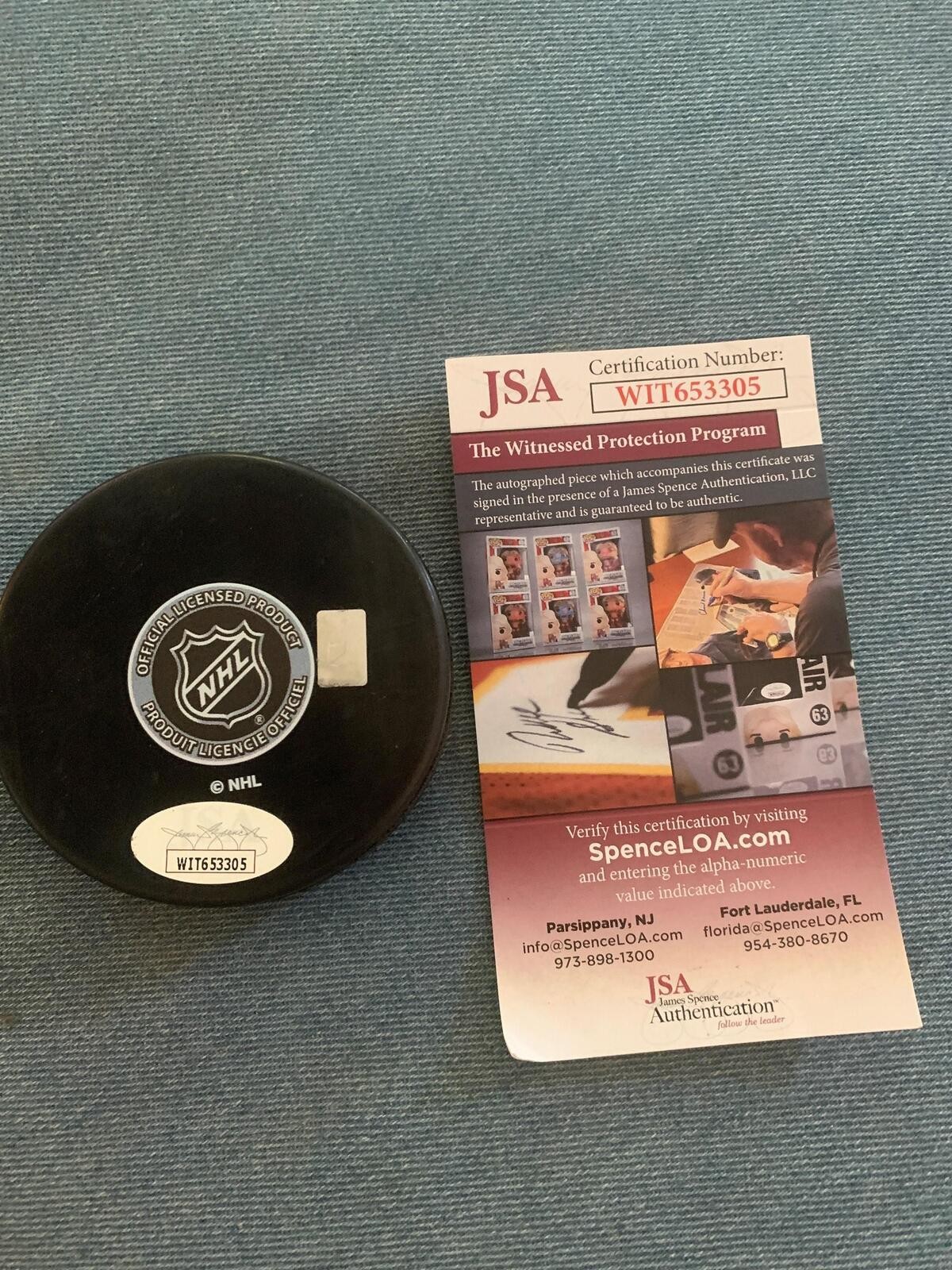Philadelphia Flyers Dave The Hammer Schultz Signed Autographed Puck JSA W/ Inscr