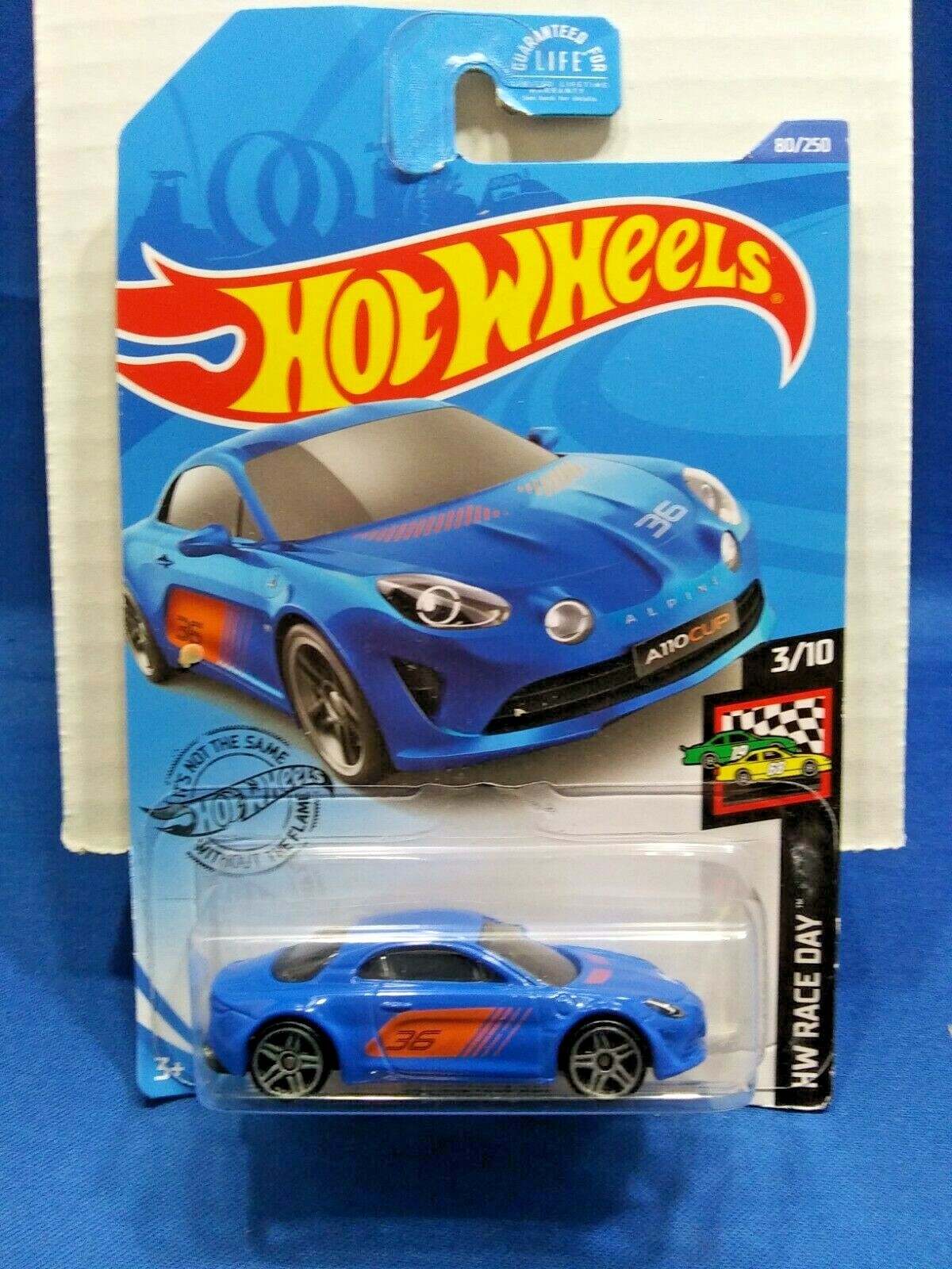 HOT WHEELS ALPINE A110 CUP HW RACE DAY #3/10 BLUE DIE-CAST 1:64 SCALE NEW CAR