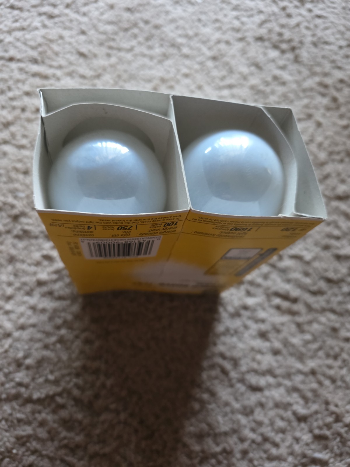 4pk Vintage Collectible Old Style GE Extra Soft White 100 Watt Light Bulbs a19