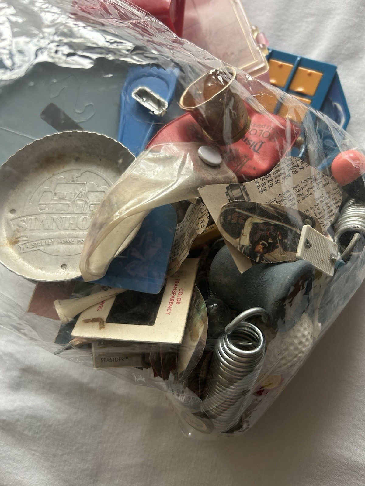 Junk Drawer Lot Vintage 60s – 2000s Misc Novelty Variety Paper Clippings 2lbPlus