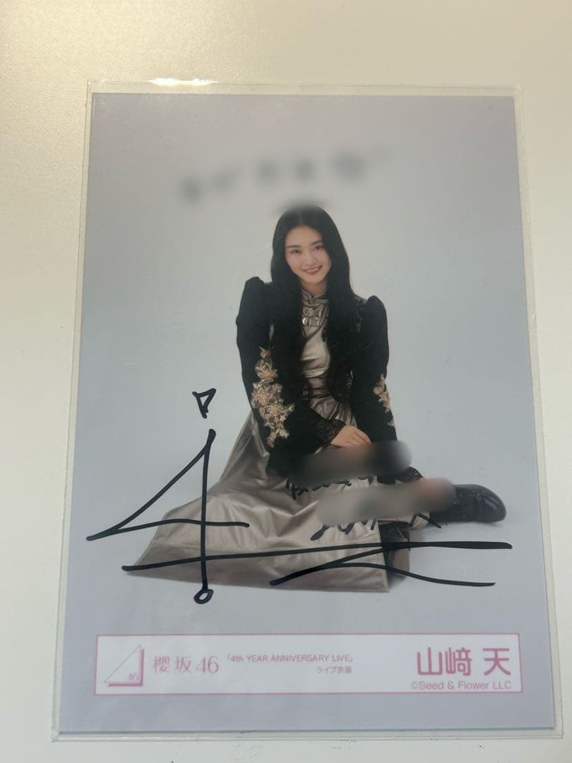 Sakurazaka46 Yama Ten Autograph Photo 4th Anniv Live in Case