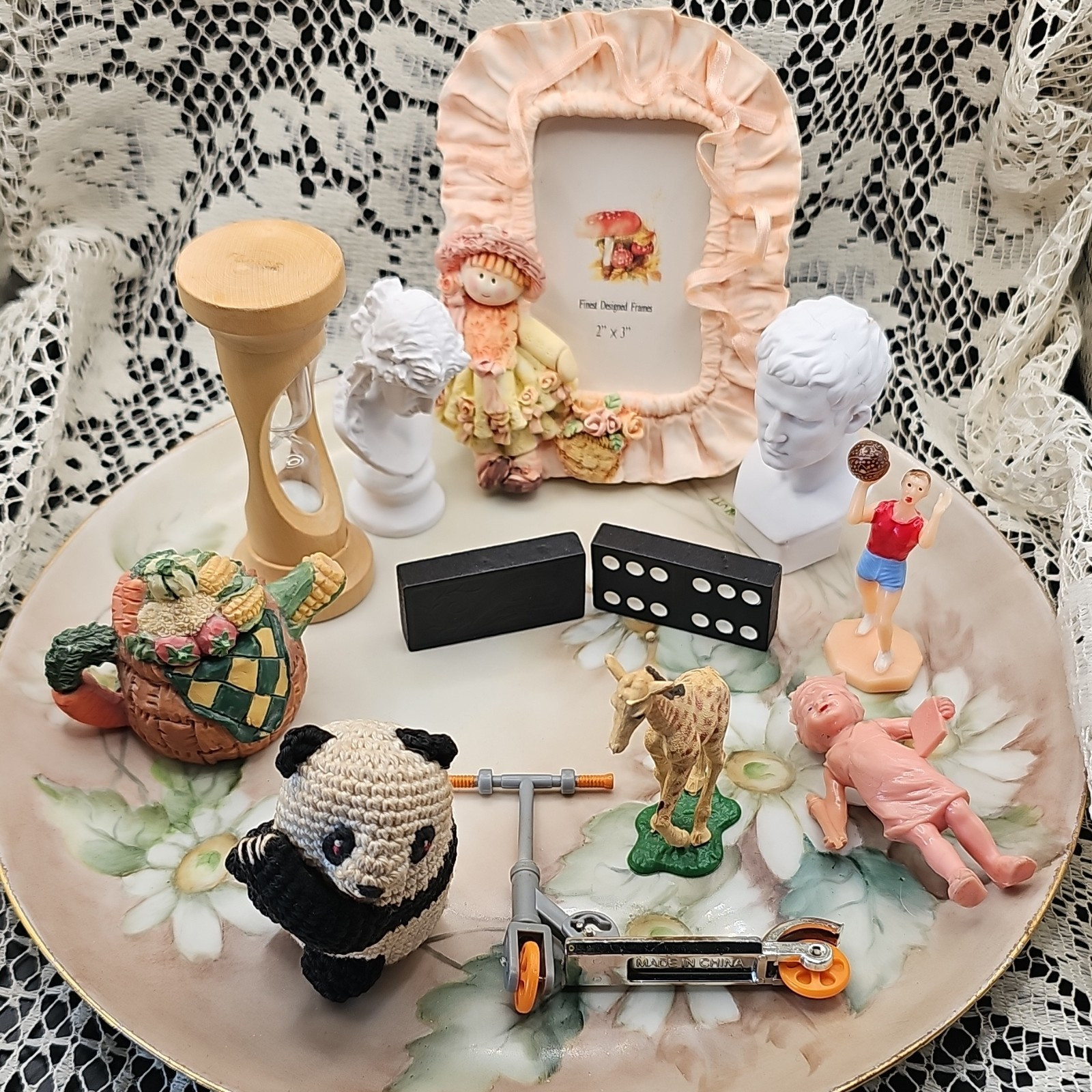 Vintage & Modern Mini Trinket Shelf Lot – 13pc Variety – Please See All Pics