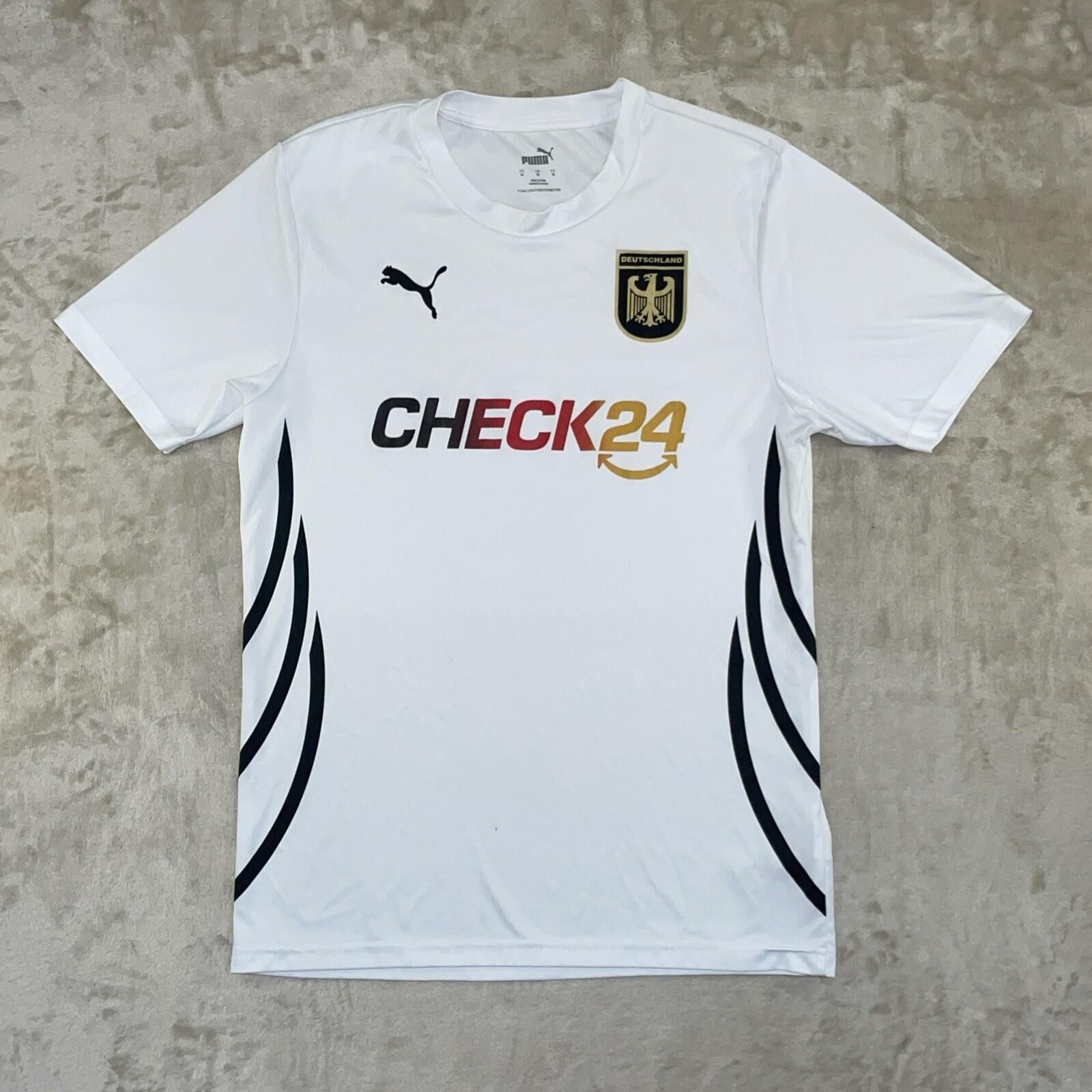 PUMA Germany 2024 Football Shirt Men’s Size MEDIUM CHECK24 White Soccer Jersey