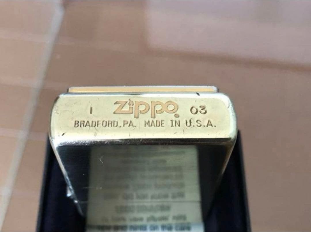 Zippo Cloisonné metal plated solid brass Made in 2003 Good condition Super rare