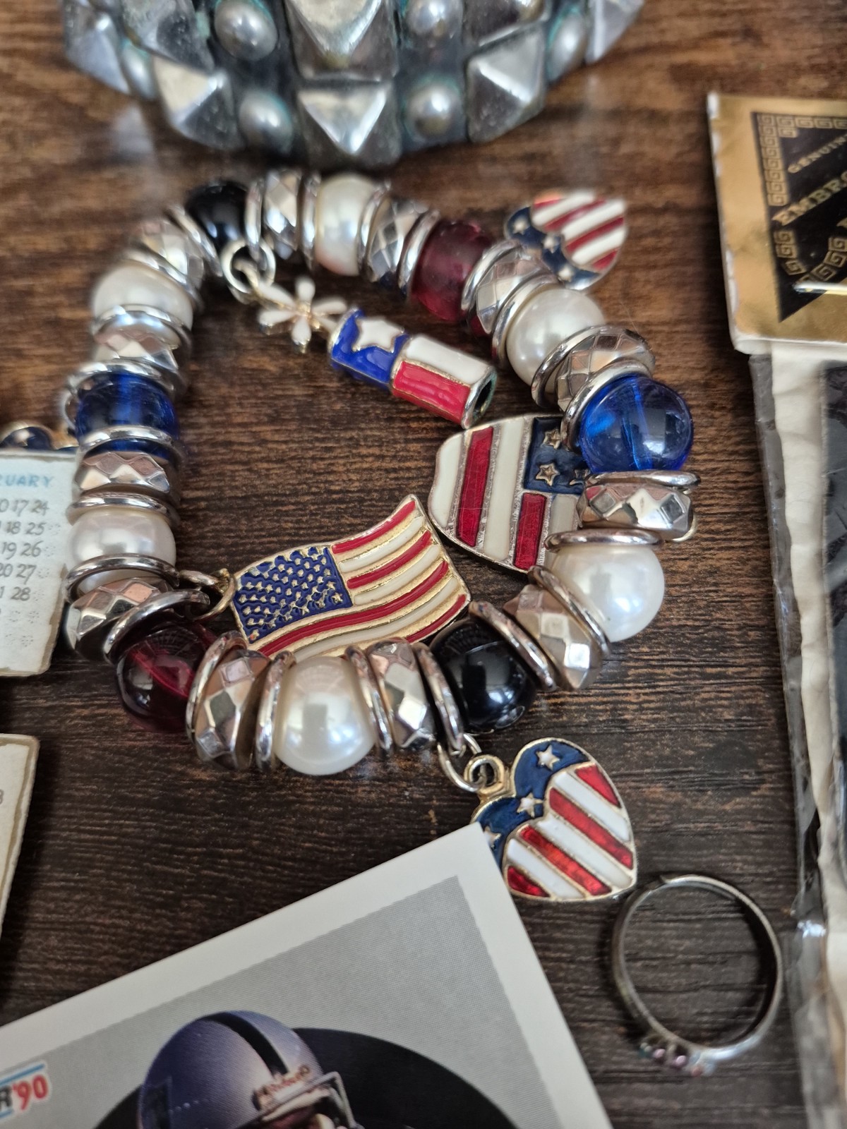 Junk Drawer Lot Jewelry, Cards, Brass, Vinatge Items, and More