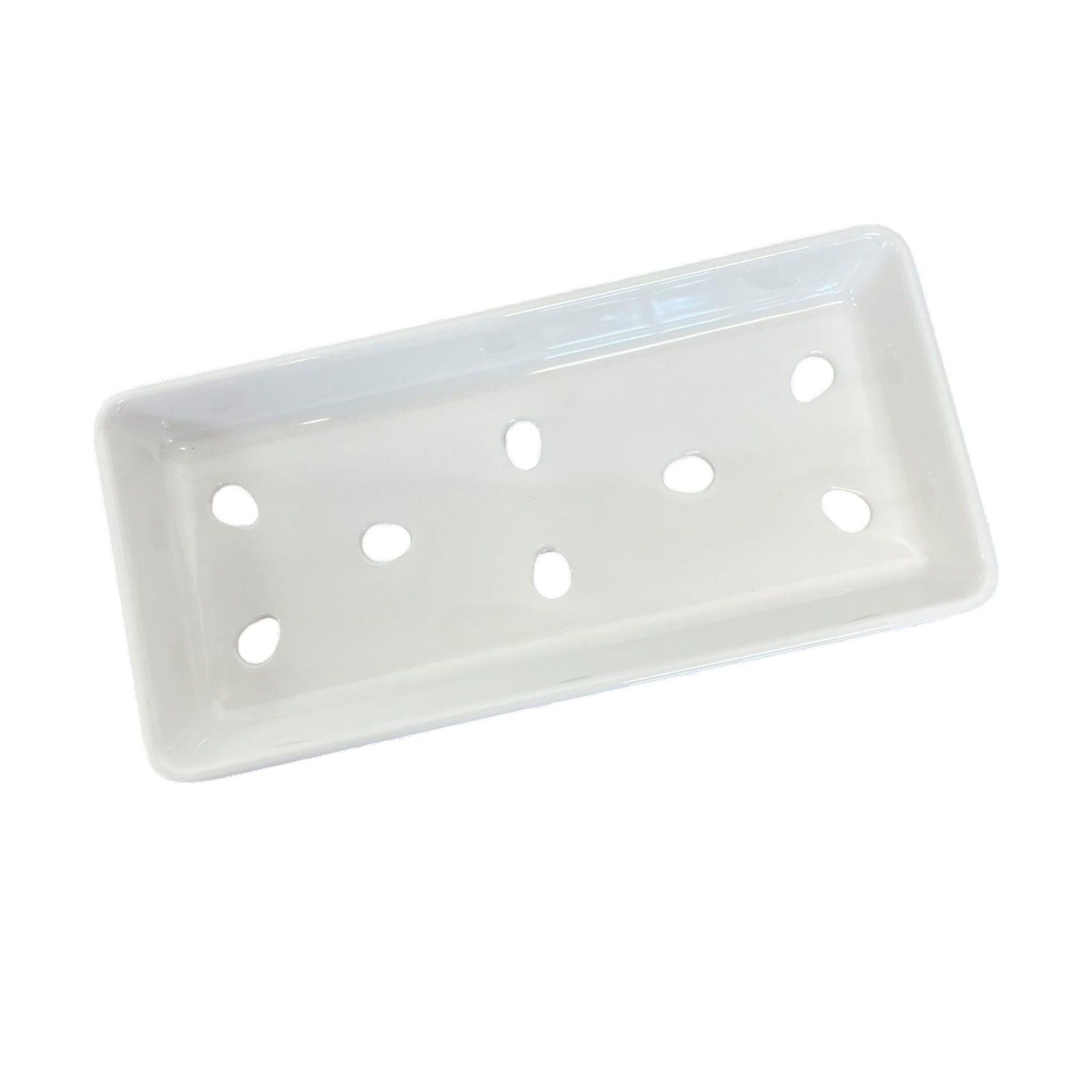 Japanese Sushi Melamine Serving Plates, Neta Zara Style, 4-Pack, 8″x4″ White