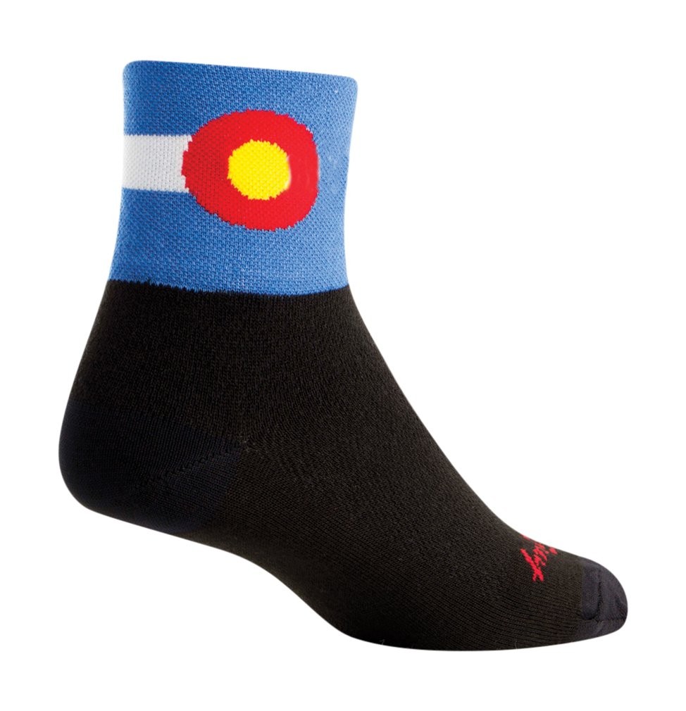 SockGuy Unisex Adults Colorado Flag 2 Black 3 inches Professional Standard