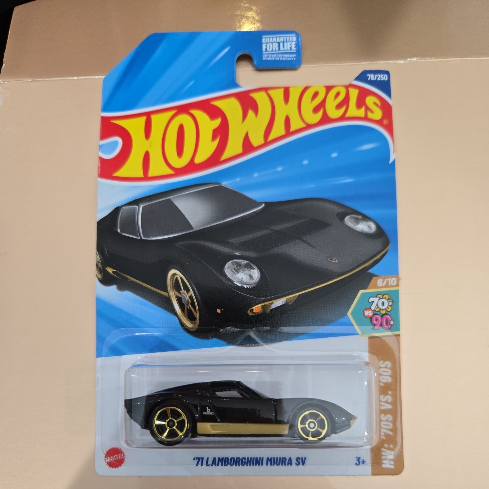 HOT WHEELS ’71 LAMBORGHINI MIURA SV HW: ’70S VS. ’90S #6/10