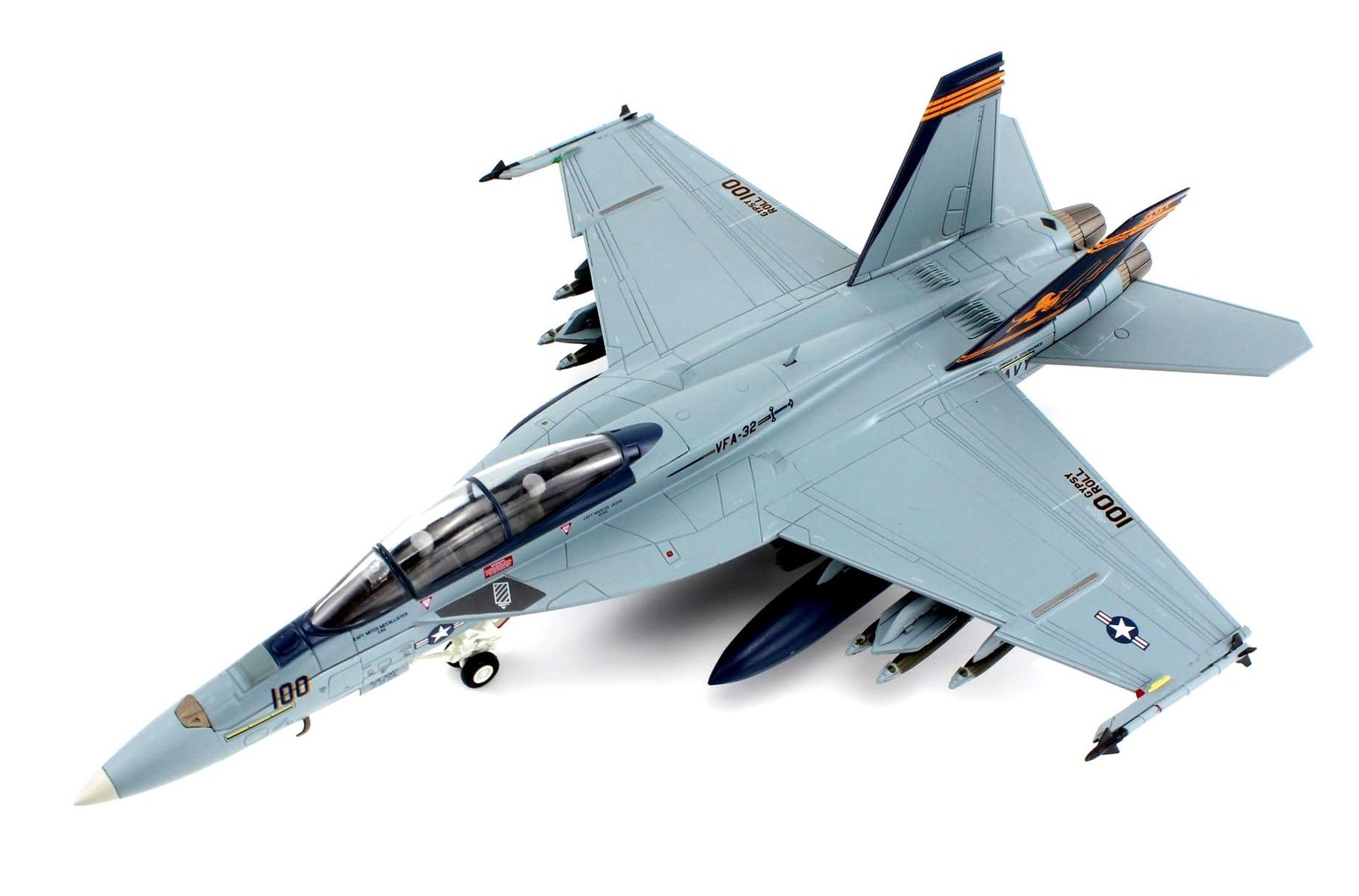Hobby Master 1:72 F/A-18F Super Hornet Diecast Model, VFA-32 Oshkosh 2023