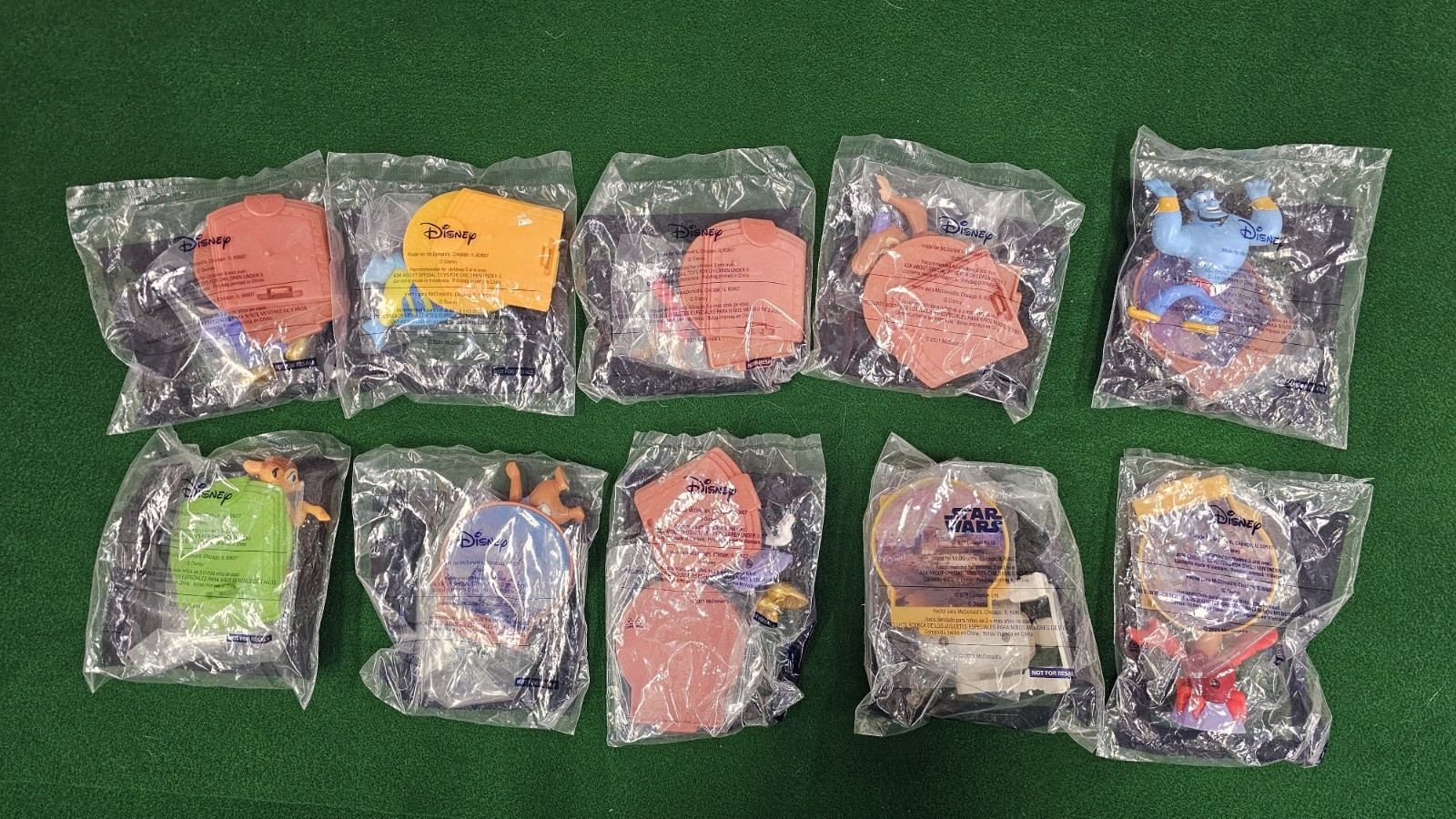 2021 McDonalds Walt Disney World 50th Anniversary Happy Meal Complete Set