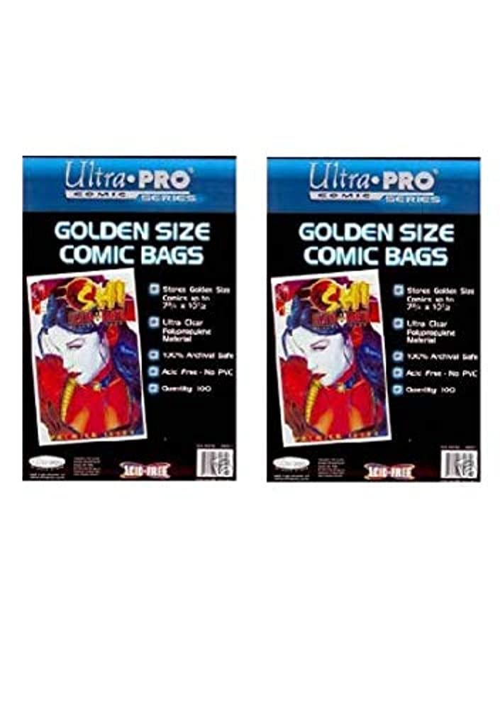 Ultra PRO Golden Age Pack of 100 Comic Book Bags
