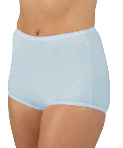 Dixie Belle Women’s Cotton Full Brief Panties 3-Pack Size 11 Blue US