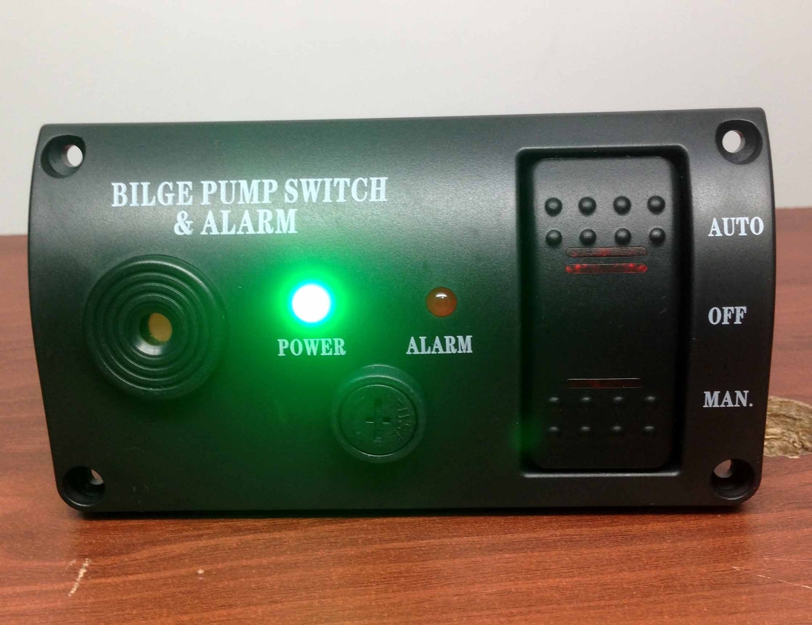 Pactrade Marine Bilge Pump Alarm & Switch, ABS Manual/Auto Return