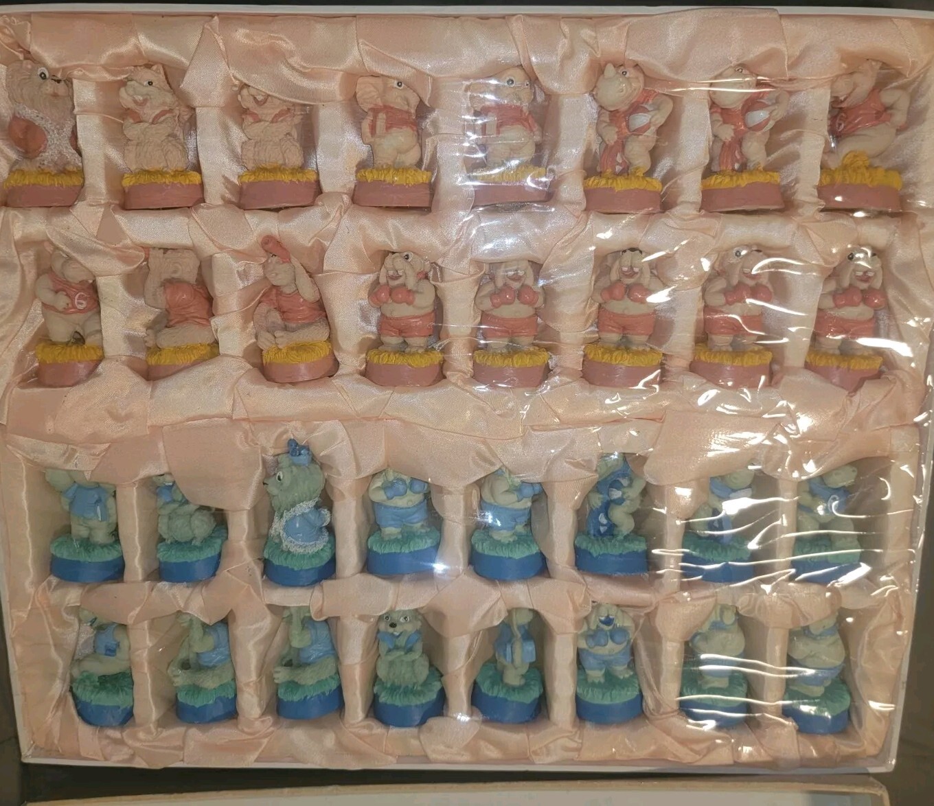 Rare Chinese 42 piece Animal Figures Possible For Chess?? New Never Opened
