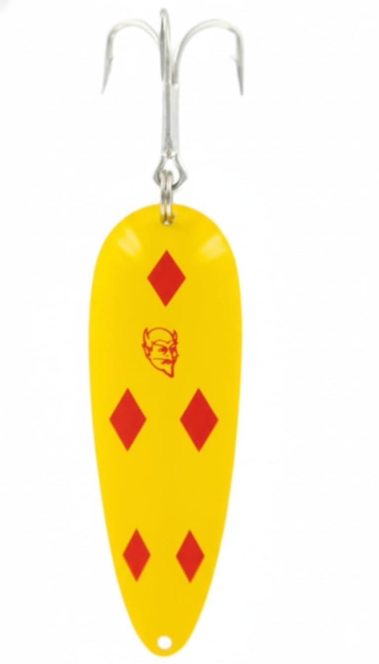 Dardevle 1117 Rokt Devlet – Yellow/Red Diamonds’ 1 1/4 oz. – 2 7/8″ x 1 3/16″