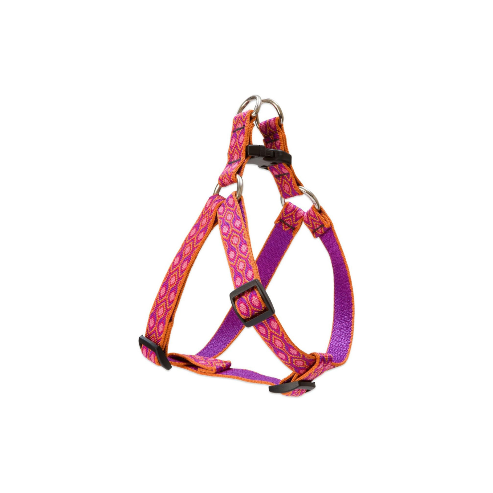 LupinePet Originals 3/4″ Alpen Glow 15-21″ Step In Harness for Small Dogs