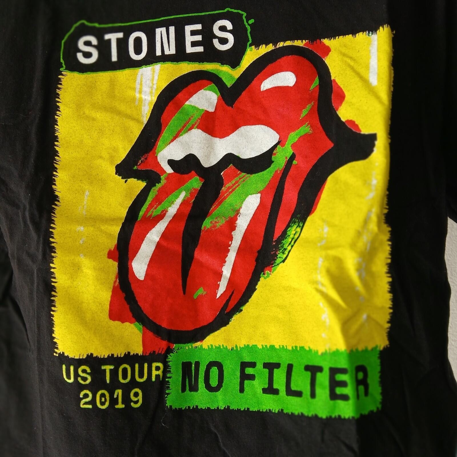 Rolling Stones 2019 NO FILTER US Tour T-Shirt – Alstyle Tag – Size L – 2-Sided