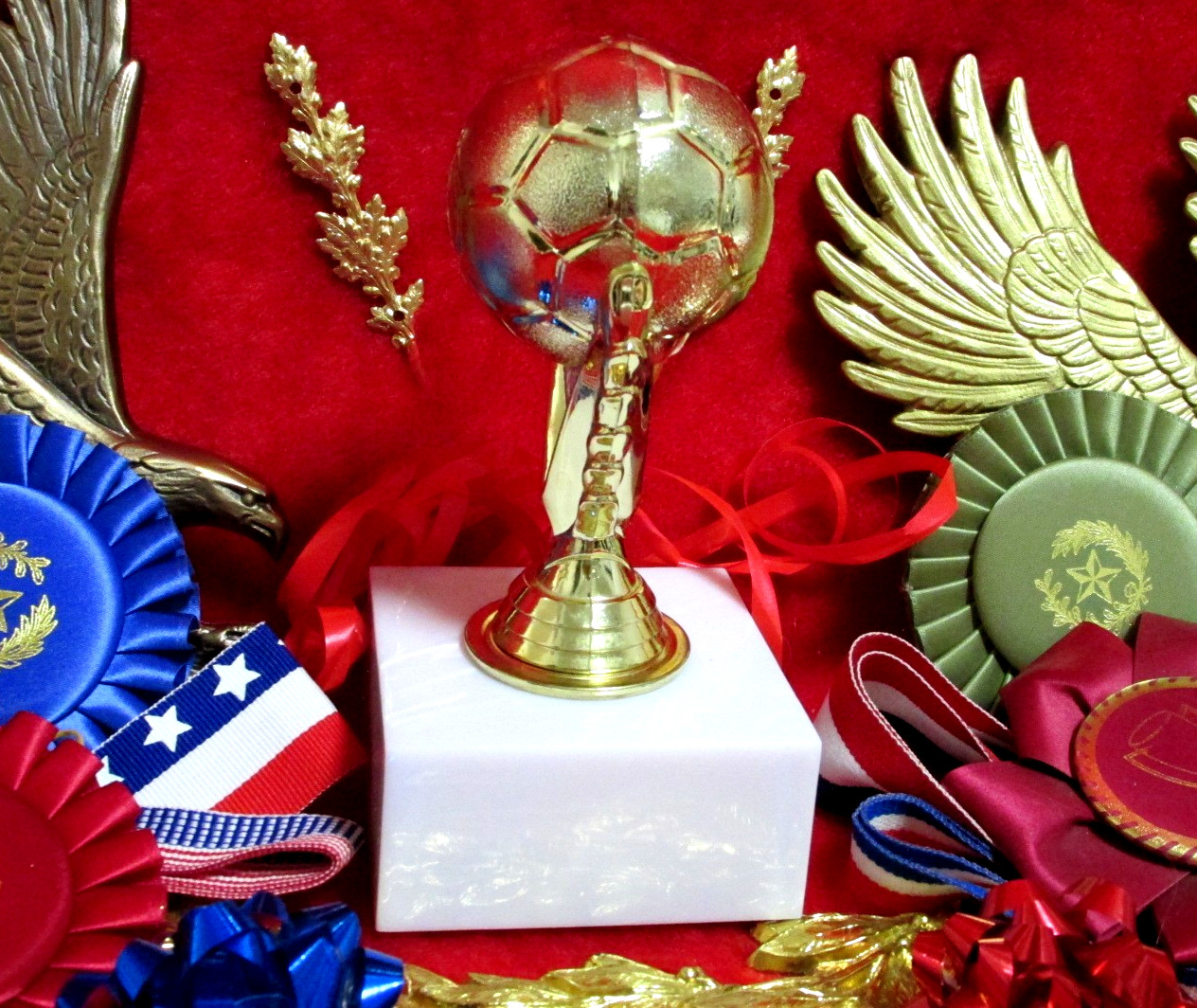 SOCCER SOLID BALL Trophy, Heavy, MVP Coach Special Award Marbelite Base FastShip