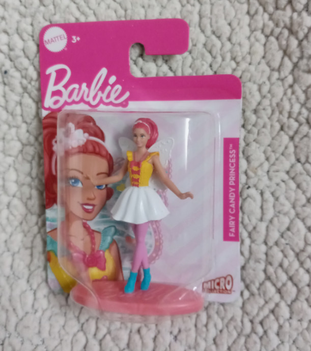 6 Barbie Princess 3″ Mini Figure/Cake Topper Micro Collection