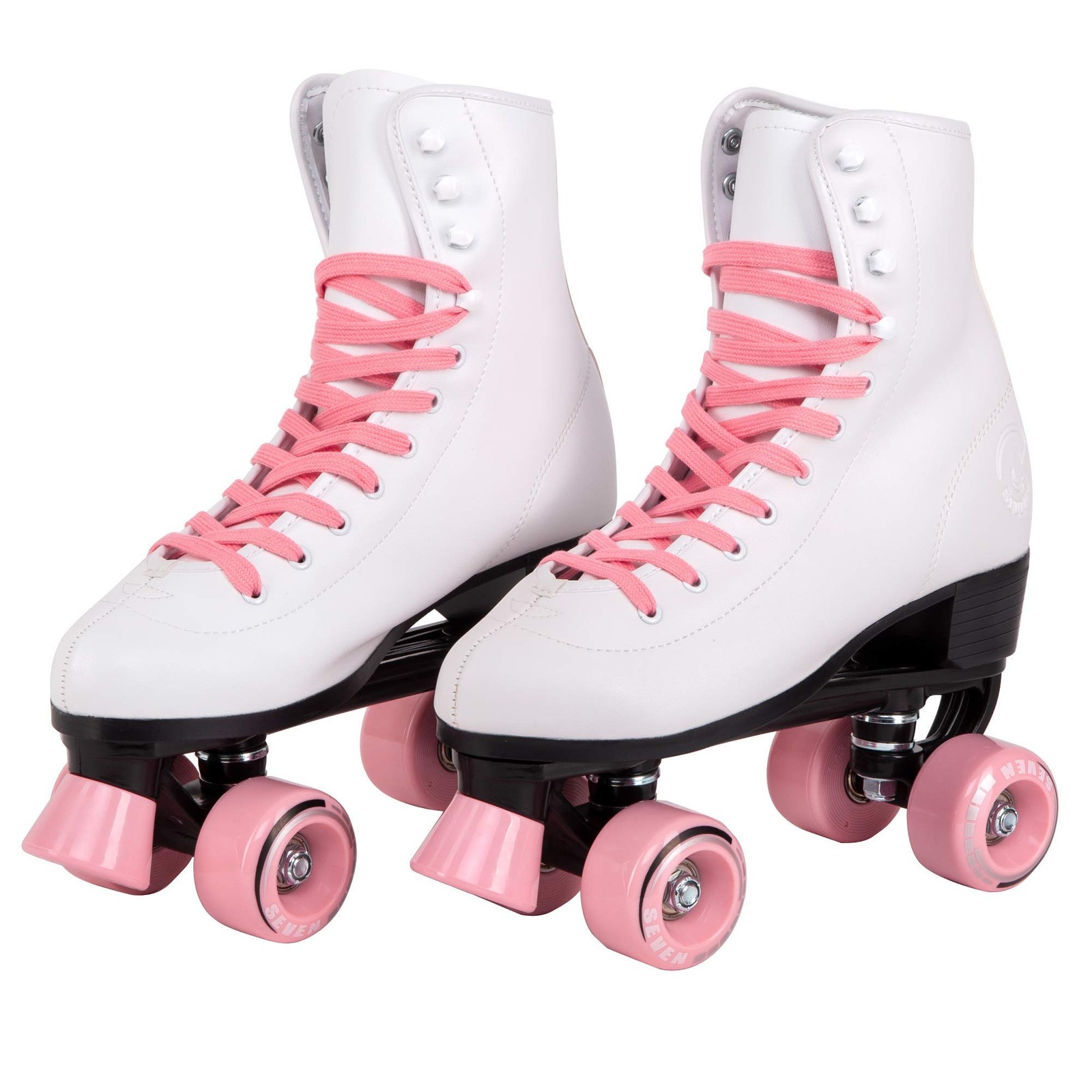 C SEVEN C7skates Quad Roller Skates | Retro Design (Candy Pink, Youth 3)
