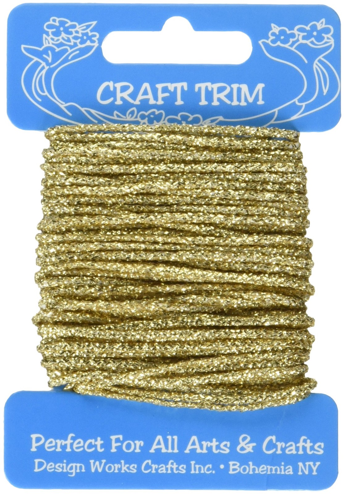 Design Works Crafts Glitter Gold Yarn Card