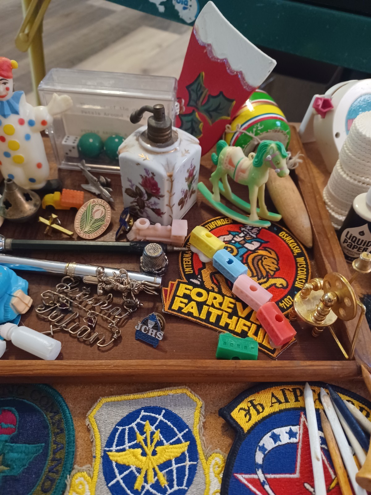 Junk Drawer Lapel Pins Patches Tokens Vintage Smalls & Miscellaneous Items