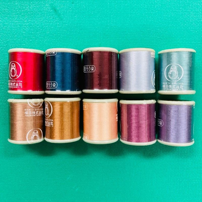 [New unopened product] [10-piece set] Daruma silk sewing thread #50 100m MT9