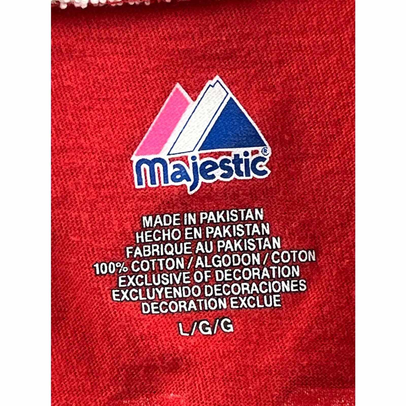 Harper Washington Nationals Womens Majestic MLB Baseball T-Shirt Red L Team Logo