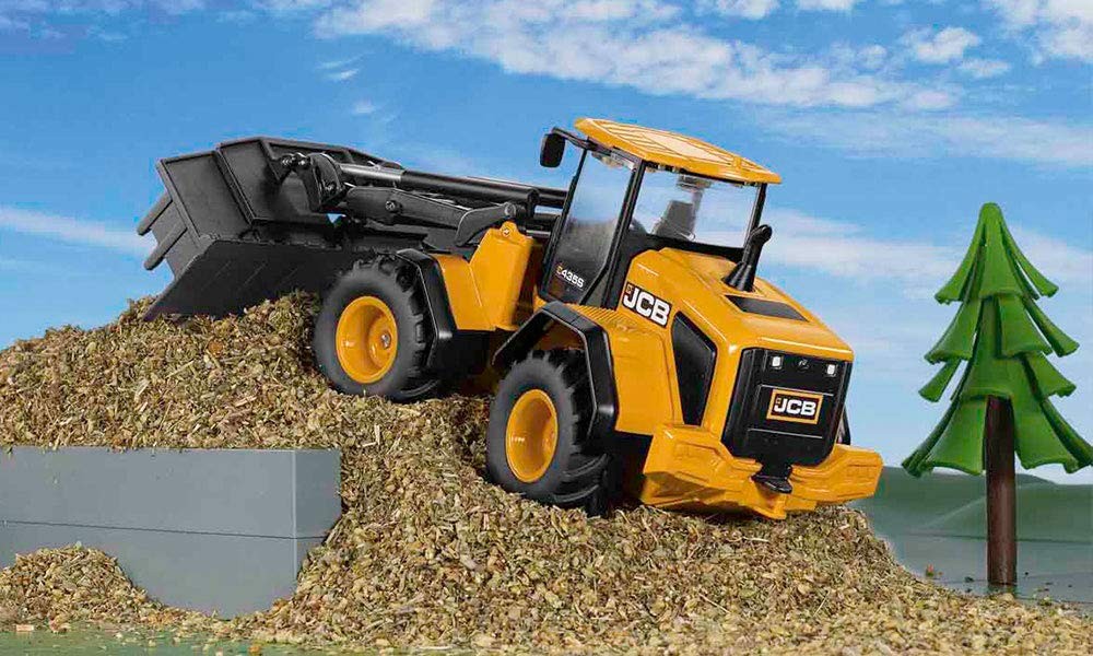 Siku 1:32 3663 JCB 435S Agri Wheel Loader Orange Front Construction Model