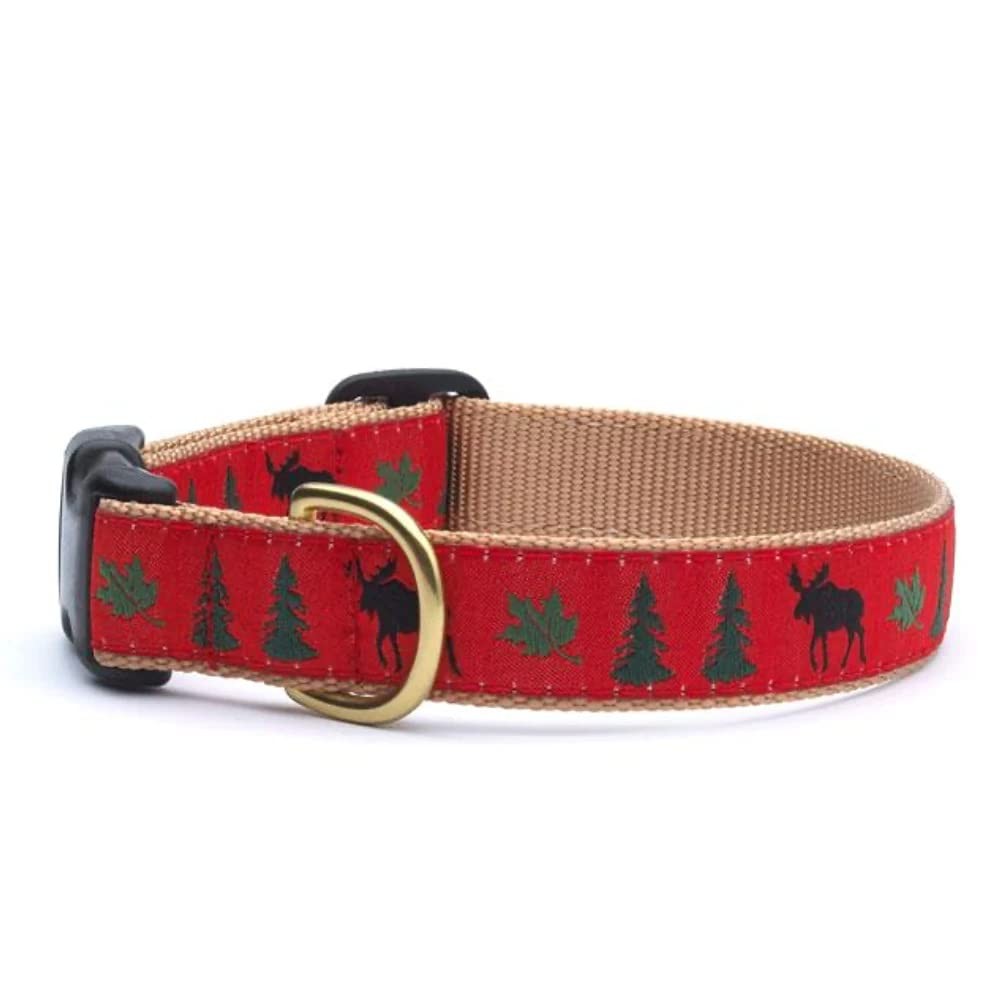 Up Country Moose Dog Collar, X-Large (18 to 24 inches) 1 inch Wide Width