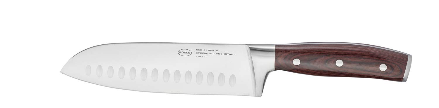 R√∂sle Rockwood Knife Collection, Santoku Knife, 6.8-inch Blade