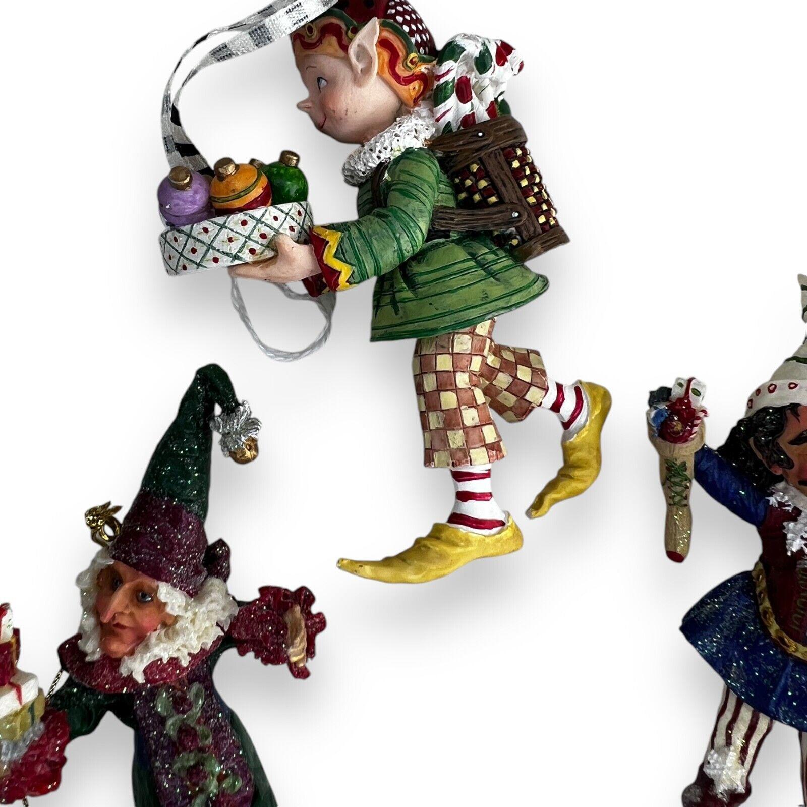 Lot of Demdaco Drolleries Ornament Christmas Figurine Luigi Cookie Decorator