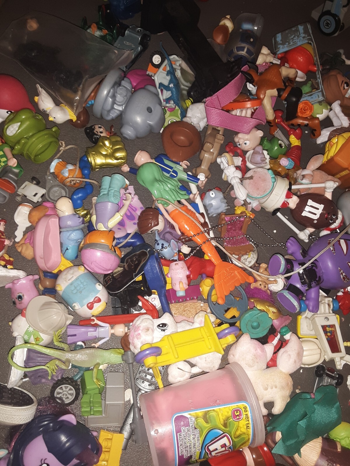 Insane Lot of 200+ Vintage variety toy lot. Please see photos,selling as lot#175