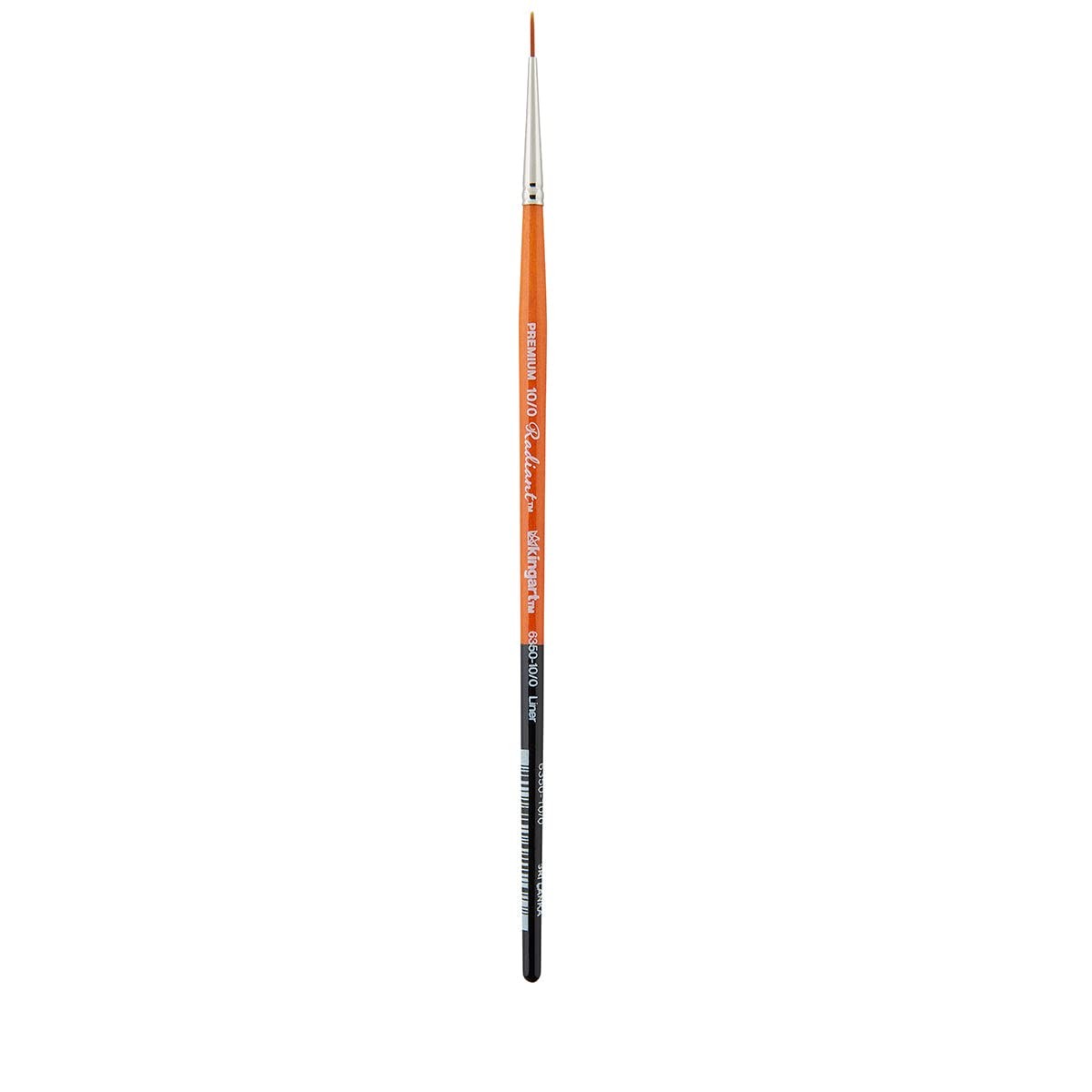 KINGART Radiant 6350-10/0 Liner Golden Synthetic Brushes for Acrylic