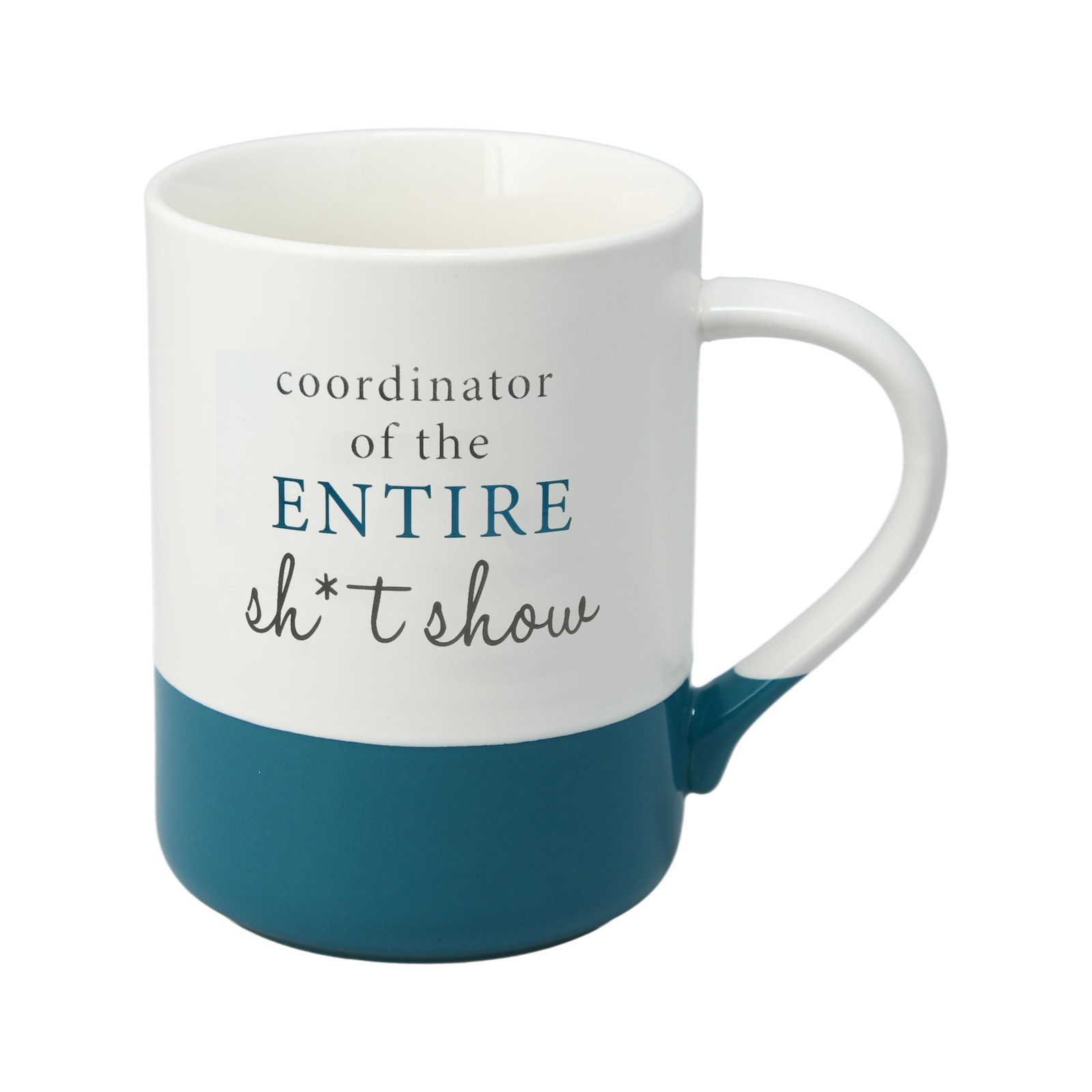 Pavilion “Coordinator” 18oz Ceramic Coffee Mug, Mom Dad Humor Drinkware