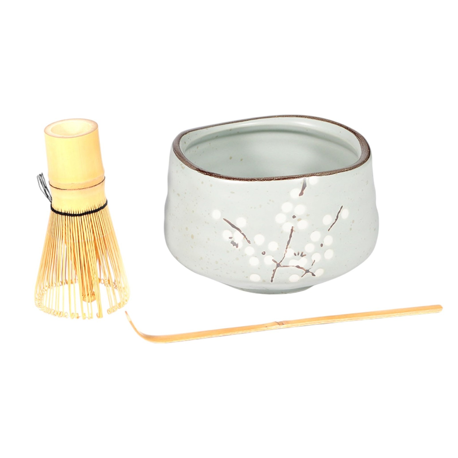 Urban Tokyo Matcha Tea Set, 3-Piece Ceramic Bowl & Bamboo Whisk Kit